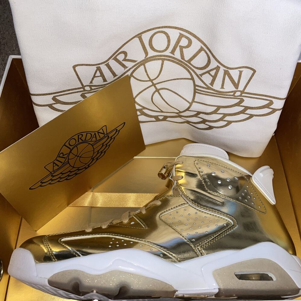 Air Jordan 6 Retro Pinnacle Metallic Gold Men size 9.5 #854271-730 Brand New